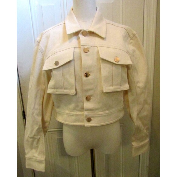 SIGNIFICANT OTHER JENNY JEAN Jacket Cream Denim MRP $269 NWT Size 6 - Picture 5 of 11